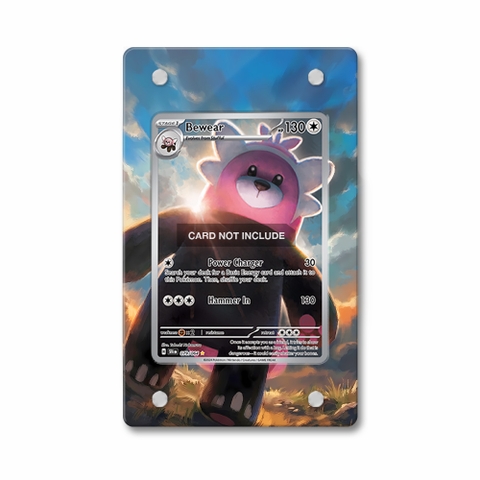 Khung thiết kế Bewear 079-064 IR AR Shrouded Fable bảo vệ thẻ bài - Extended Art Case for trading card Pokemon