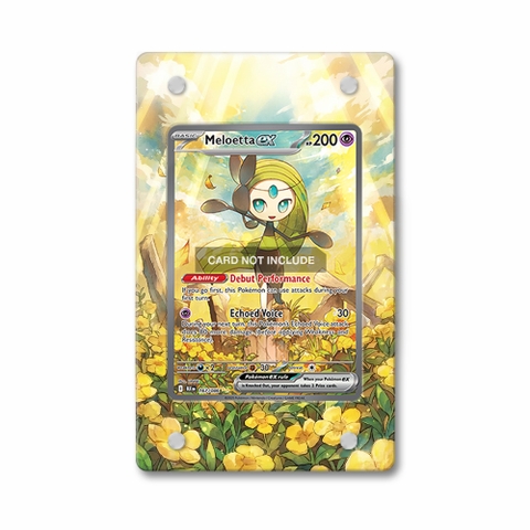 Khung thiết Meloetta ex 167-086 SIR SAR Black Bolt bảo vệ thẻ bài - Extended Art Case for trading card Pokemon
