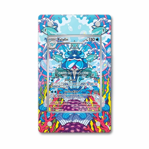 Khung thiết kế Palafin 200-197 IR AR Obsidian Flames bảo vệ thẻ bài - Extended Art Case for trading card Pokemon