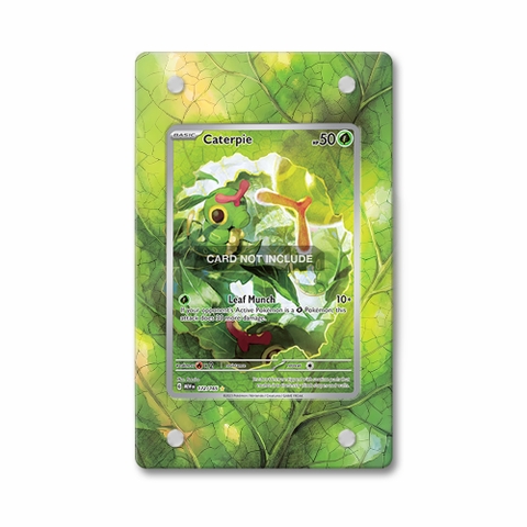 Khung thiết kế Caterpie 172-165 IR AR Scarlet & Violet 151 bảo vệ thẻ bài - Extended Art Case for trading card Pokemon