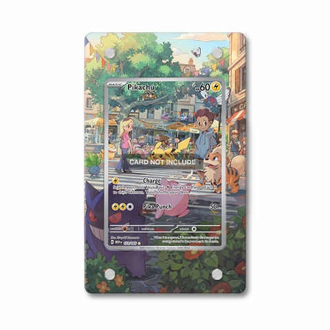 Khung thiết kế Pikachu 173-165 IR AR Scarlet & Violet 151 bảo vệ thẻ bài - Extended Art Case for trading card Pokemon