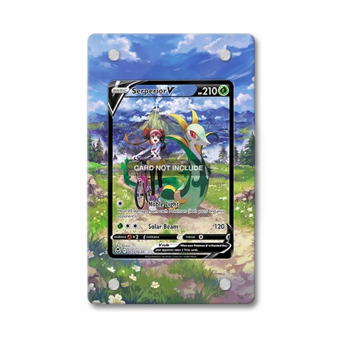 Khung thiết kế Serperior V TG13 Trainer Gallery Silver Tempest bảo vệ thẻ bài - Extended Art Case for trading card Pokemon