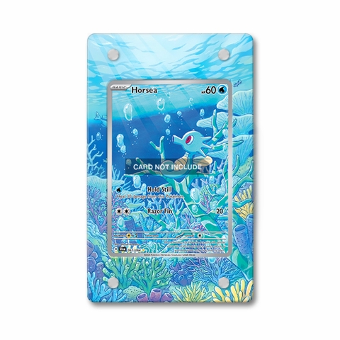 Khung thiết kế Horsea 067-064 IR AR Shrouded Fable bảo vệ thẻ bài - Extended Art Case for trading card Pokemon