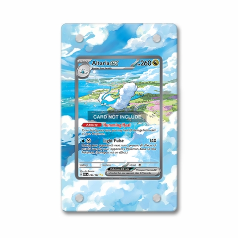 Khung thiết kế Altaria ex 253-182 SIR SAR Paradox Rift bảo vệ thẻ bài - Extended Art Case for trading card Pokemon