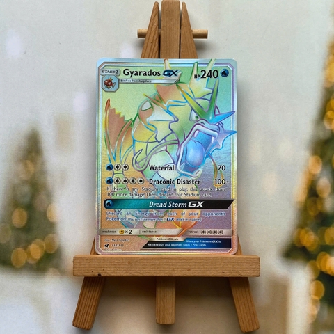 Thẻ hình Pokemon Gyarados GX 112/111 - Lá bài lẻ Crimson Invasion Hype Secret Rare tiếng Anh chính hãng