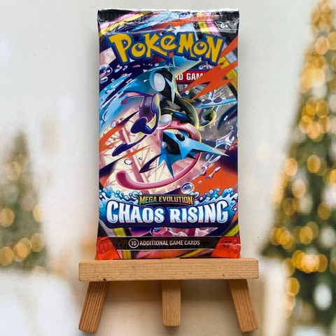 Gói thẻ bài Chaos Rising Booster Pack tiếng Anh chính hãng - Túi mù lẻ Series Mega Pokemon TCG