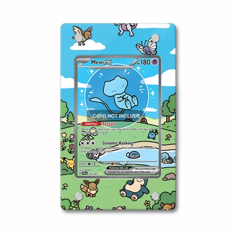 Khung thiết kế Mew ex 232-091 SIR SAR Paldean Fates bảo vệ thẻ bài - Extended Art Case for trading card Pokemon