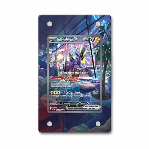 Khung thiết kế Miraidon ex 244-198 SIR SAR Scarlet Violet Base Set bảo vệ thẻ bài - Extended Art Case for trading card Pokemon