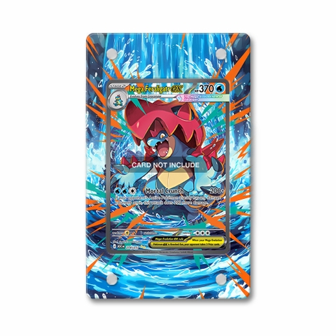Khung thiết Mega Feraligatr ex 274-217 SIR SAR Ascended Heroes bảo vệ thẻ bài - Extended Art Case for trading card Pokemon