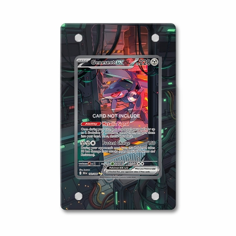Khung thiết Genesect ex 169-086 SIR SAR Black Bolt bảo vệ thẻ bài - Extended Art Case for trading card Pokemon
