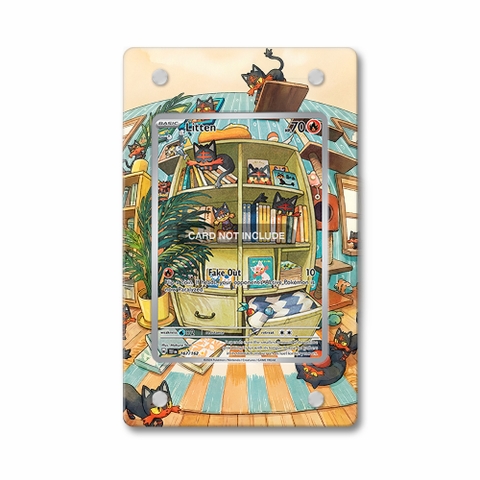 Khung thiết kế Litten 167-162 IR AR Temporal Forces bảo vệ thẻ bài - Extended Art Case for trading card Pokemon