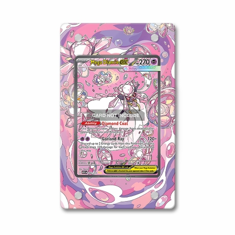Khung thiết Mega Diancie ex 282-217 SIR SAR Ascended Heroes bảo vệ thẻ bài - Extended Art Case for trading card Pokemon