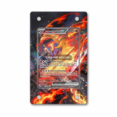 Khung thiết Team Rocket's Moltres ex 229-182 SIR SAR Destined Rivals bảo vệ thẻ bài - Extended Art Case for trading card Pokemon