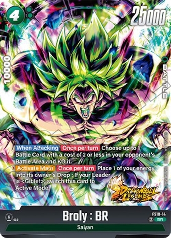 Thẻ hình Dragon Ball Broly : BR FS10-14 Super Rare - Lá bài lẻ Giblet FS10 tiếng Nhật chính hãng