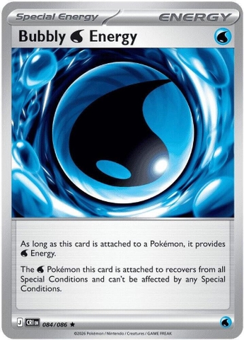 Thẻ hình Pokemon Bubbly W Energy 084/086 - Lá bài lẻ Chaos Rising Holo Rare tiếng Anh chính hãng