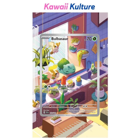 Bulbasaur IR 143/142 Extended Art Case for trading card Pokemon