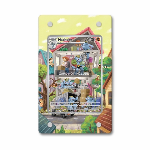 Khung thiết kế Machoke 177-165 IR AR Pokemon 151 bảo vệ thẻ bài - Extended Art Case for trading card Pokemon