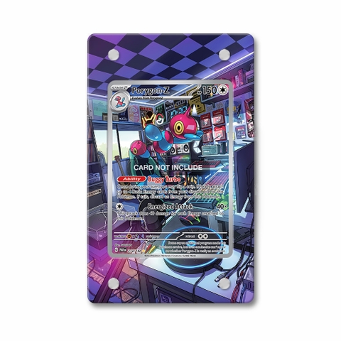 Khung thiết kế Porygon-Z 214-182 IR AR Paradox Rift bảo vệ thẻ bài - Extended Art Case for trading card Pokemon