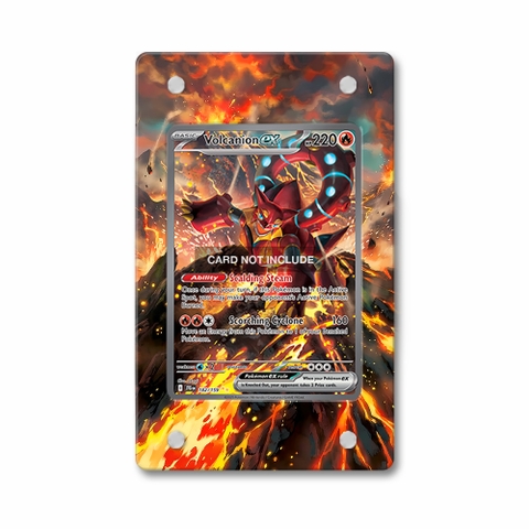 Khung thiết kế Volcanion ex 182-159 SIR SAR Journey Together bảo vệ thẻ bài - Extended Art Case for trading card Pokemon