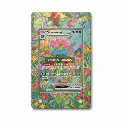 Khung thiết kế Venusaur ex 198 SIR SAR Scarlet & Violet 151 bảo vệ thẻ bài - Extended Art Case for trading card Pokemon