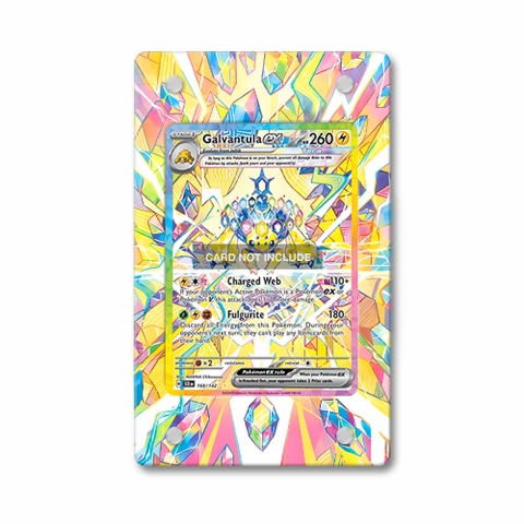 Khung thiết kế Galvantula ex 168-142 SIR SAR Stellar Crown bảo vệ thẻ bài - Extended Art Case for trading card Pokemon