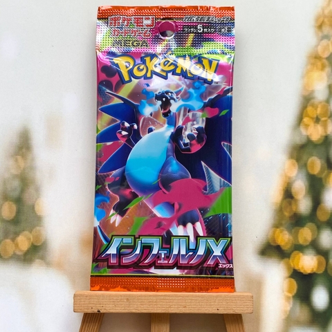 Gói thẻ bài Inferno X Booster Pack tiếng Nhật chính hãng - Túi mù lẻ Series Mega Pokemon TCG