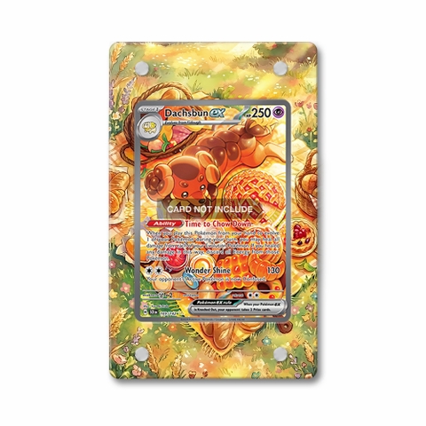 Khung thiết kế Dachsbun ex 169-142 SIR SAR Stellar Crown bảo vệ thẻ bài - Extended Art Case for trading card Pokemon
