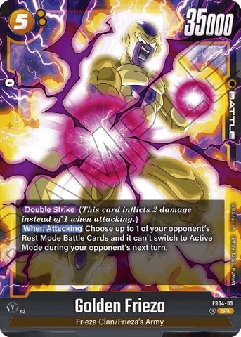 Thẻ hình Dragon Ball Golden Frieza FS04-03 Super Rare - Lá bài lẻ Frieza FS04 tiếng Nhật chính hãng