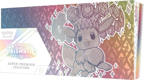 Hộp thẻ bài Prismatic Evolutions Super-Premium Collection tiếng Anh chính hãng - Pokemon TCG Scarlet & Violet