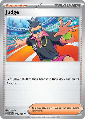 Thẻ hình Pokemon Judge 076/088 - Lá bài lẻ Perfect Order Uncommon tiếng Anh chính hãng
