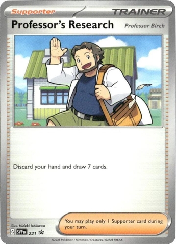 Thẻ hình Pokemon Professor's Research [Professor Birch] SVP221 - Lá bài lẻ Scarlet & Violet Promo Cards Promo tiếng Anh chính hãng