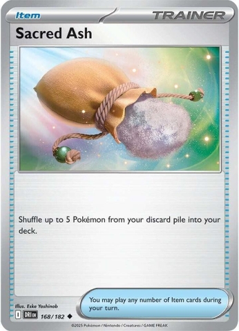 Thẻ hình Pokemon Sacred Ash 168/182 - Lá bài lẻ Destined Rivals Uncommon tiếng Anh chính hãng