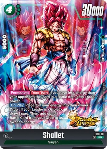 Thẻ hình Dragon Ball Shallet FS10-08 Super Rare - Lá bài lẻ Giblet FS10 tiếng Nhật chính hãng