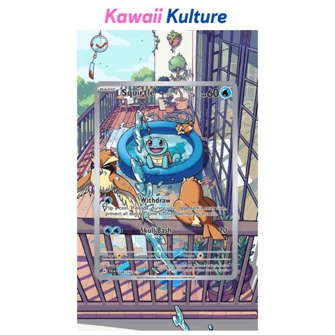 Squirtle IR 148/142 Extended Art Case for trading card Pokemon