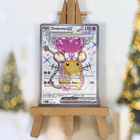 Thẻ hình Pokemon Dedenne ex 239/193 - Lá bài lẻ Paldea Evolved Ultra Rare tiếng Anh chính hãng