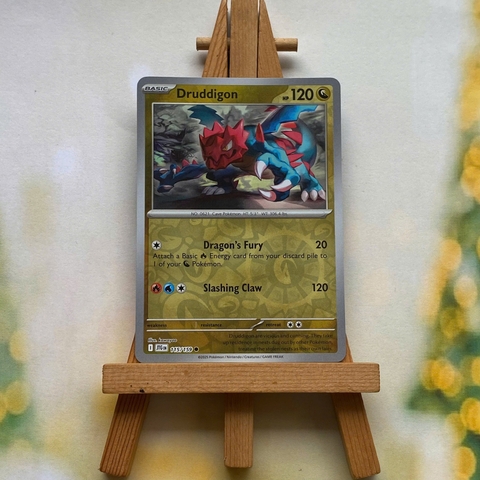 Thẻ hình Pokemon Druddigon 115/159 - Lá bài lẻ Journey Together Common Reverse Holo tiếng Anh chính hãng