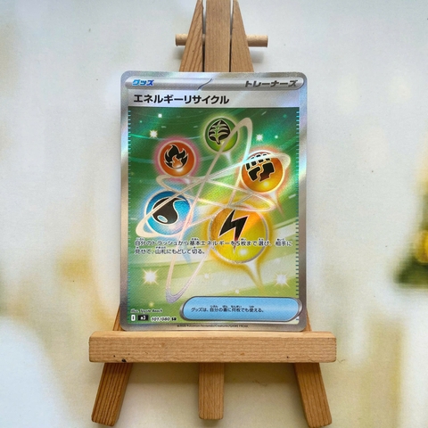 Thẻ hình Pokemon Energy Recycler SR 101/080 - Lá bài lẻ Munikis Zero M3 tiếng Nhật chính hãng