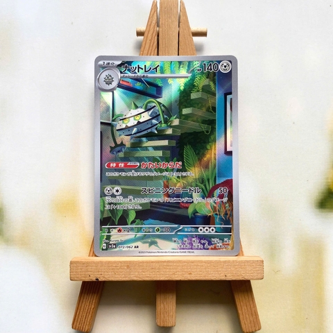 Thẻ hình Pokemon Ferrothorn AR 072/062 - Lá bài lẻ Raging Surf SV3a tiếng Nhật chính hãng