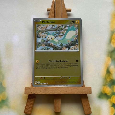 Thẻ hình Pokemon Pachirisu 051/132 - Lá bài lẻ Mega Evolution Base Set Common Reverse Holo tiếng Anh chính hãng