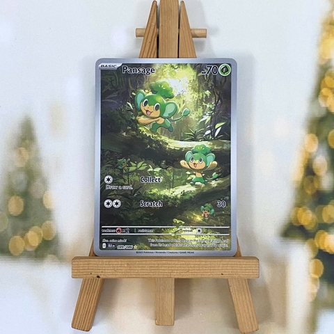 Thẻ hình Pokemon Pansage 089/086 - Lá bài lẻ Black Bolt Illustration Rare tiếng Anh chính hãng