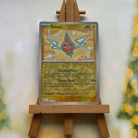 Thẻ hình Pokemon Rotom 061/191 - Lá bài lẻ Surging Sparks Common Reverse Holo tiếng Anh chính hãng