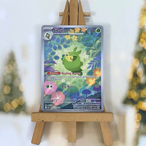 Thẻ hình Pokemon Swadloon 088/086 - Lá bài lẻ White Flare Illustration Rare tiếng Anh chính hãng
