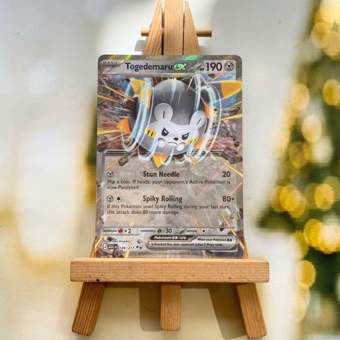 Thẻ hình Pokemon Togedemaru ex 149/217 - Lá bài lẻ Ascended Heroes Double Rare tiếng Anh chính hãng