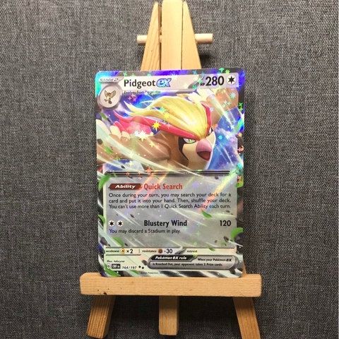 Thẻ hình Pokemon Pidgeot ex 164/197 - Lá bài lẻ Obsidian Flames Ultra Rare tiếng Anh chính hãng