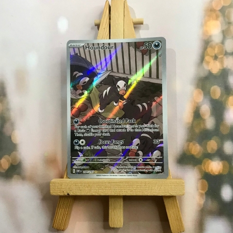 Thẻ hình Pokemon Houndour 204/197 - Lá bài lẻ Obsidian Flames Illustration Rare tiếng Anh chính hãng