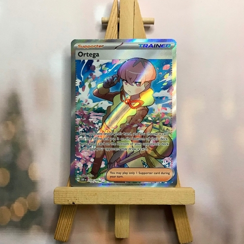 Thẻ hình Pokemon Ortega 219/197 - Lá bài lẻ Obsidian Flames Full Art Secret Rare tiếng Anh chính hãng