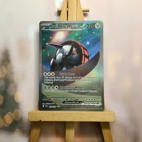 Thẻ hình Pokemon Iron Treads Ex 248/198 - Lá bài lẻ Scarlet & Violet Base Set Special Illustration Rare tiếng Anh chính hãng