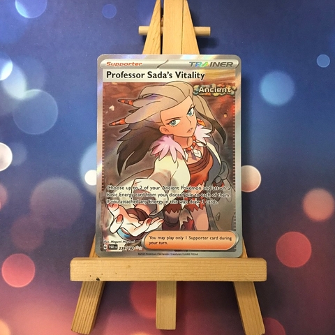 Thẻ hình Pokemon Professor Sada's Vitality 239/182 - Lá bài lẻ Paradox Rift Full Art Secret Rare tiếng Anh chính hãng