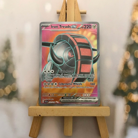 Thẻ hình Pokemon Iron Treads ex 233/198 - Lá bài lẻ Scarlet & Violet Base Set Full Art Secret Rare tiếng Anh chính hãng