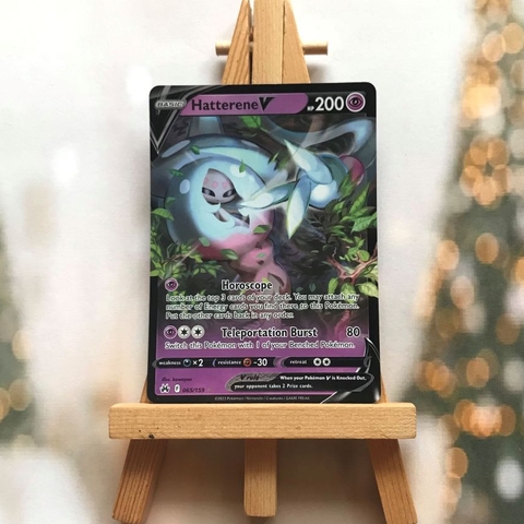 Thẻ hình Pokemon Hatterene V 065/159 - Lá bài lẻ Crown Zenith Ultra Rare tiếng Anh chính hãng